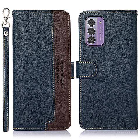 Funda de Cuero Cartera con Soporte Carcasa A09D para Nokia G310 5G Azul