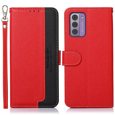 Funda de Cuero Cartera con Soporte Carcasa A09D para Nokia G310 5G Rojo