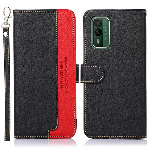 Funda de Cuero Cartera con Soporte Carcasa A09D para Nokia XR21 Negro