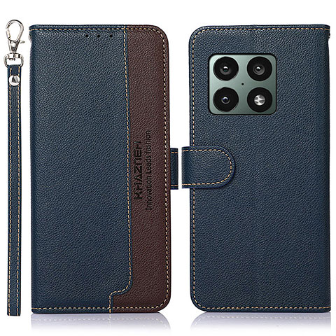 Funda de Cuero Cartera con Soporte Carcasa A09D para OnePlus 10 Pro 5G Azul