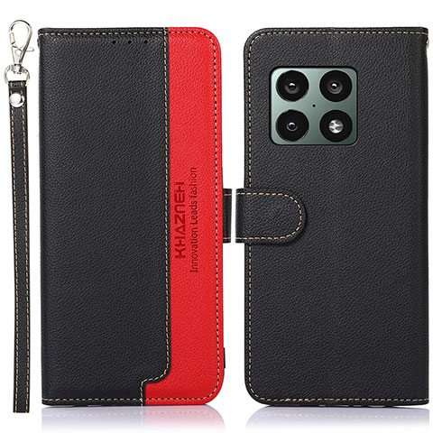 Funda de Cuero Cartera con Soporte Carcasa A09D para OnePlus 10 Pro 5G Negro