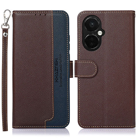 Funda de Cuero Cartera con Soporte Carcasa A09D para OnePlus Nord N30 5G Marron