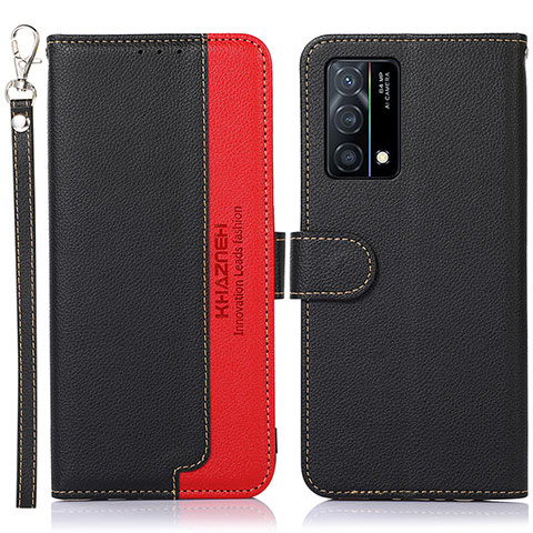 Funda de Cuero Cartera con Soporte Carcasa A09D para Oppo K9 5G Negro