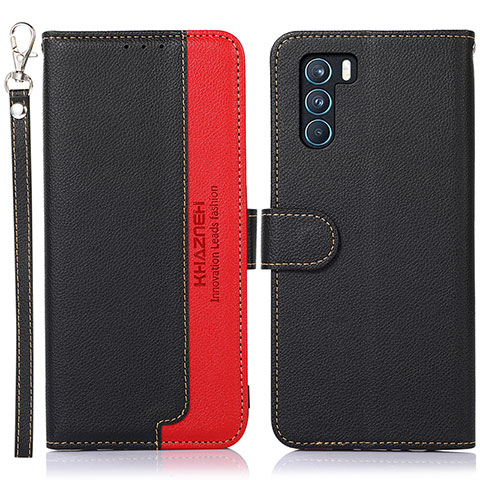 Funda de Cuero Cartera con Soporte Carcasa A09D para Oppo K9 Pro 5G Negro