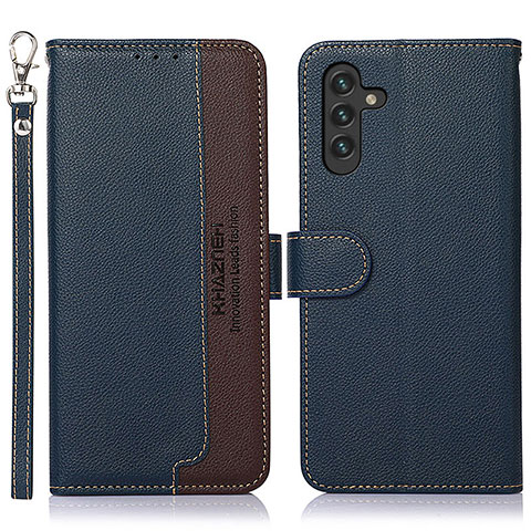 Funda de Cuero Cartera con Soporte Carcasa A09D para Samsung Galaxy A13 5G Azul