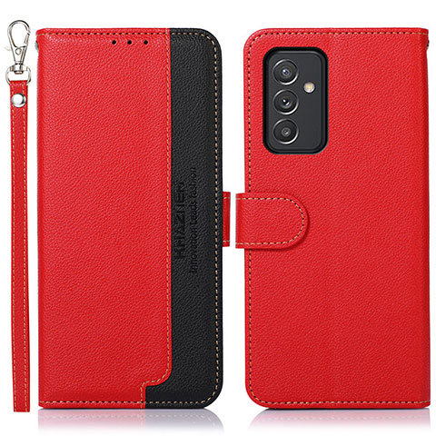 Funda de Cuero Cartera con Soporte Carcasa A09D para Samsung Galaxy A35 5G Rojo