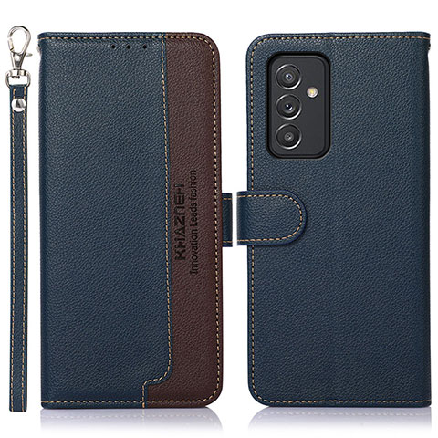 Funda de Cuero Cartera con Soporte Carcasa A09D para Samsung Galaxy F34 5G Azul