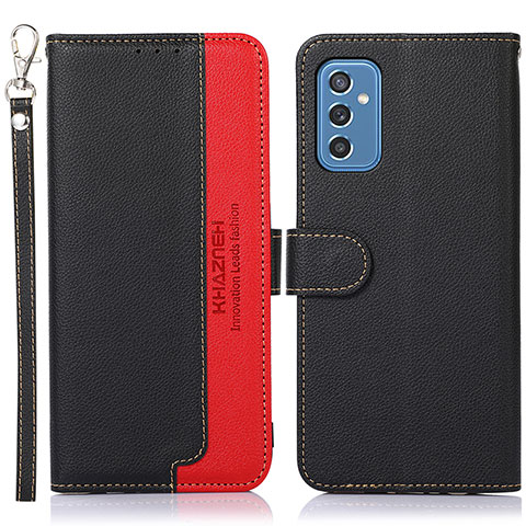 Funda de Cuero Cartera con Soporte Carcasa A09D para Samsung Galaxy M52 5G Negro