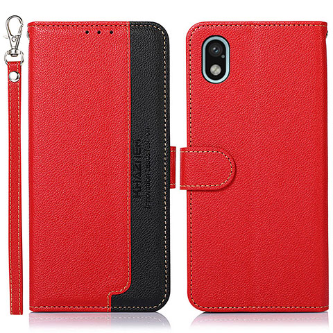 Funda de Cuero Cartera con Soporte Carcasa A09D para Sony Xperia Ace III SOG08 Rojo