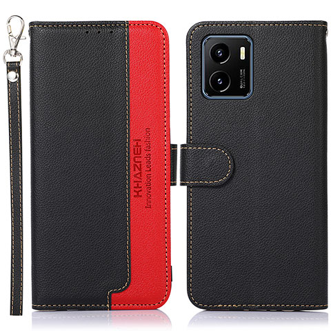 Funda de Cuero Cartera con Soporte Carcasa A09D para Vivo Y15C Negro