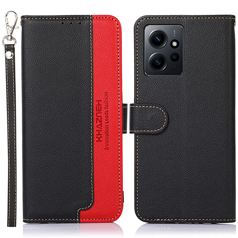 Funda de Cuero Cartera con Soporte Carcasa A09D para Xiaomi Redmi Note 12 4G Negro