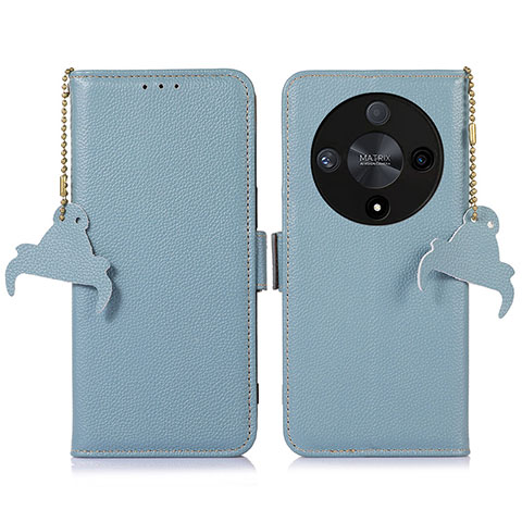 Funda de Cuero Cartera con Soporte Carcasa A10D para Huawei Honor Magic6 Lite 5G Azul Claro