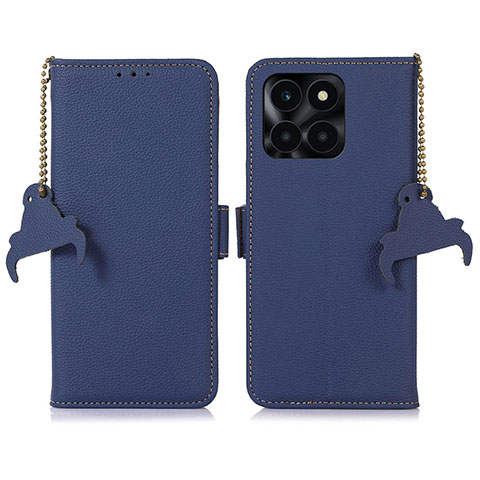 Funda de Cuero Cartera con Soporte Carcasa A10D para Huawei Honor X8b Azul