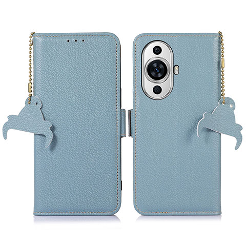 Funda de Cuero Cartera con Soporte Carcasa A10D para Huawei Nova 11 Azul Claro