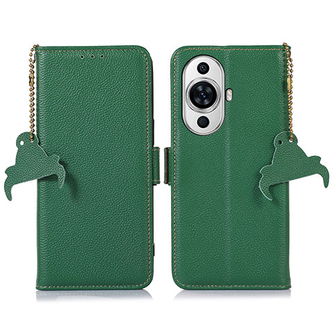 Funda de Cuero Cartera con Soporte Carcasa A10D para Huawei Nova 11 Pro Verde