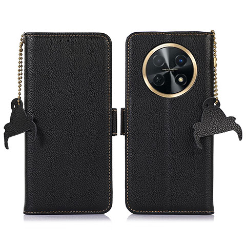 Funda de Cuero Cartera con Soporte Carcasa A10D para Huawei Nova Y91 Negro