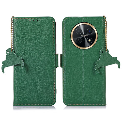 Funda de Cuero Cartera con Soporte Carcasa A10D para Huawei Nova Y91 Verde