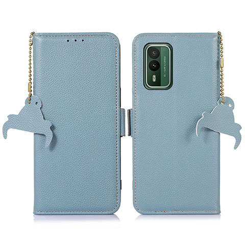 Funda de Cuero Cartera con Soporte Carcasa A10D para Nokia XR21 Azul Claro