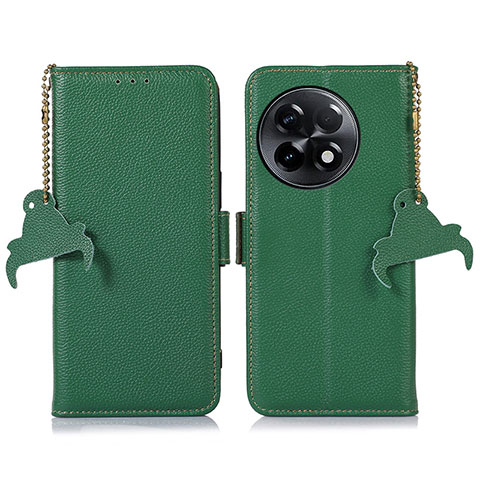 Funda de Cuero Cartera con Soporte Carcasa A10D para OnePlus Ace 2 5G Verde