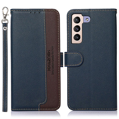 Funda de Cuero Cartera con Soporte Carcasa A10D para Samsung Galaxy S23 Plus 5G Azul