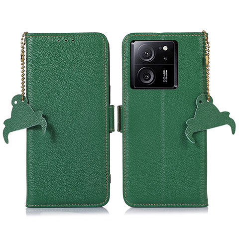 Funda de Cuero Cartera con Soporte Carcasa A10D para Xiaomi Mi 13T 5G Verde