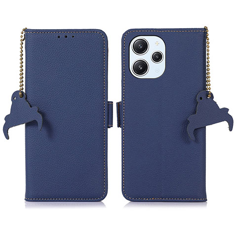 Funda de Cuero Cartera con Soporte Carcasa A10D para Xiaomi Redmi 12 4G Azul