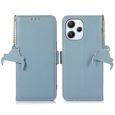 Funda de Cuero Cartera con Soporte Carcasa A10D para Xiaomi Redmi 12 4G Azul Claro