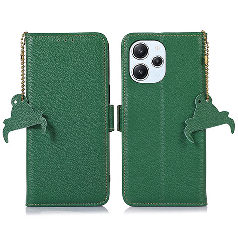 Funda de Cuero Cartera con Soporte Carcasa A10D para Xiaomi Redmi 12 4G Verde