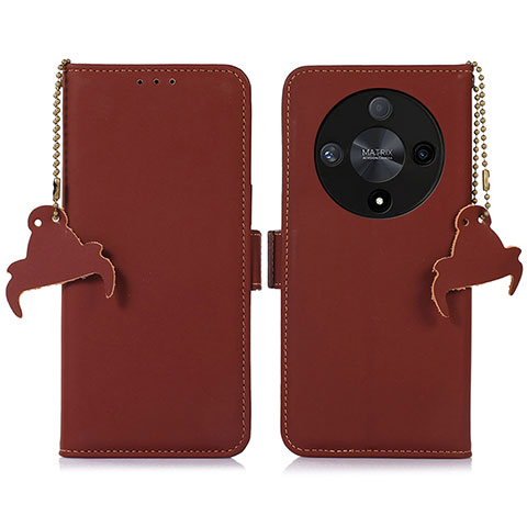 Funda de Cuero Cartera con Soporte Carcasa A11D para Huawei Honor Magic6 Lite 5G Marron