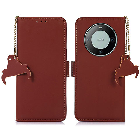 Funda de Cuero Cartera con Soporte Carcasa A11D para Huawei Mate 60 Marron