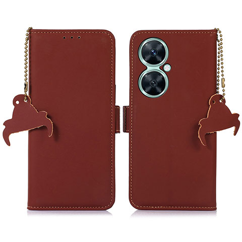 Funda de Cuero Cartera con Soporte Carcasa A11D para Huawei Nova 11i Marron