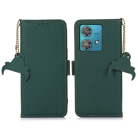 Funda de Cuero Cartera con Soporte Carcasa A11D para Motorola Moto Edge 40 Neo 5G Verde