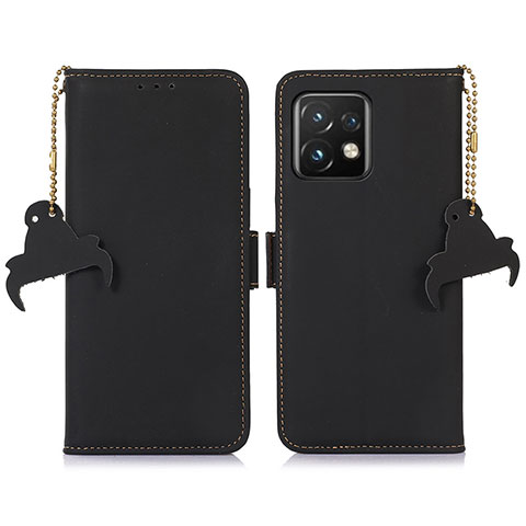 Funda de Cuero Cartera con Soporte Carcasa A11D para Motorola Moto Edge 40 Pro 5G Negro