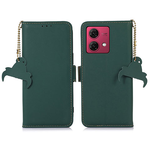 Funda de Cuero Cartera con Soporte Carcasa A11D para Motorola Moto G84 5G Verde