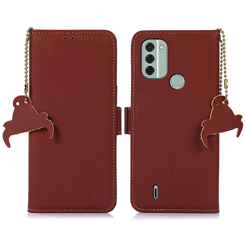 Funda de Cuero Cartera con Soporte Carcasa A11D para Nokia C31 Marron