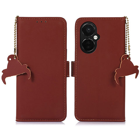 Funda de Cuero Cartera con Soporte Carcasa A11D para OnePlus Nord CE 3 5G Marron