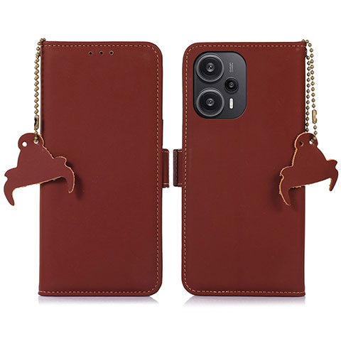 Funda de Cuero Cartera con Soporte Carcasa A11D para Xiaomi Redmi Note 12 Turbo 5G Marron