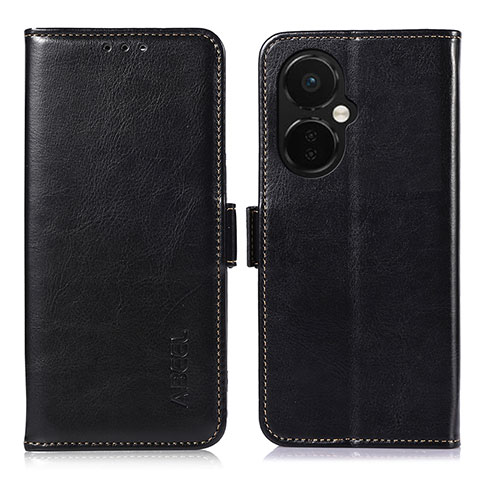 Funda de Cuero Cartera con Soporte Carcasa A12D para OnePlus Nord CE 3 5G Negro