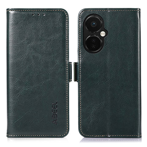 Funda de Cuero Cartera con Soporte Carcasa A12D para Oppo K11x 5G Verde