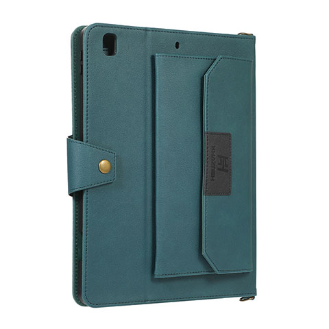 Funda de Cuero Cartera con Soporte Carcasa AD1 para Apple New iPad 9.7 (2017) Verde