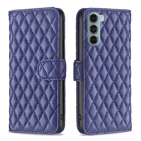 Funda de Cuero Cartera con Soporte Carcasa B01F para Motorola Moto Edge S30 5G Azul