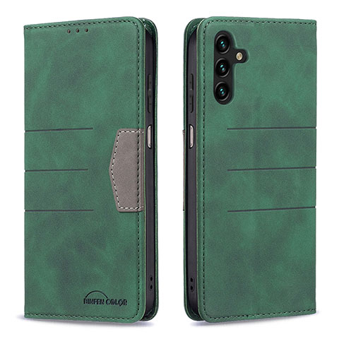 Funda de Cuero Cartera con Soporte Carcasa B01F para Samsung Galaxy A04s Verde