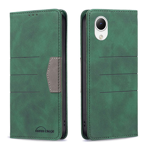 Funda de Cuero Cartera con Soporte Carcasa B01F para Samsung Galaxy A23s Verde