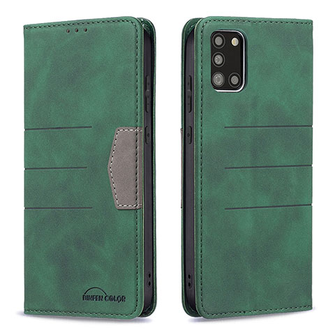 Funda de Cuero Cartera con Soporte Carcasa B01F para Samsung Galaxy A31 Verde