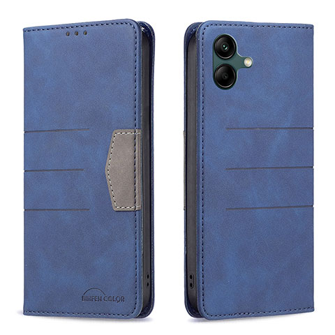 Funda de Cuero Cartera con Soporte Carcasa B01F para Samsung Galaxy M04 Azul