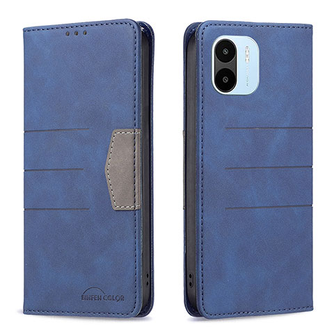 Funda de Cuero Cartera con Soporte Carcasa B01F para Xiaomi Redmi A1 Azul