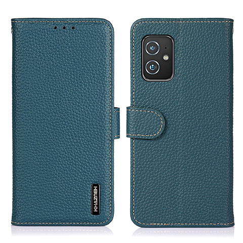 Funda de Cuero Cartera con Soporte Carcasa B01H para Asus Zenfone 8 ZS590KS Verde