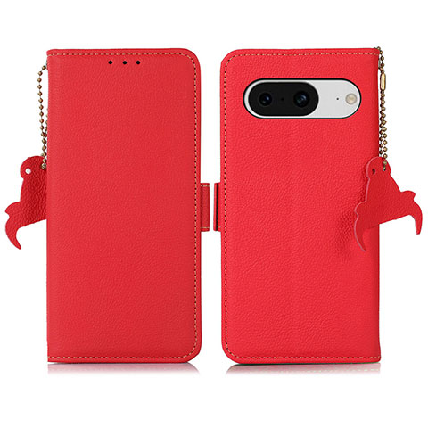 Funda de Cuero Cartera con Soporte Carcasa B01H para Google Pixel 8 5G Rojo