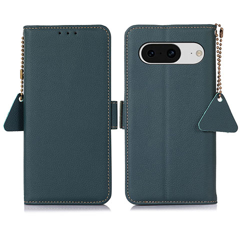 Funda de Cuero Cartera con Soporte Carcasa B01H para Google Pixel 8 5G Verde