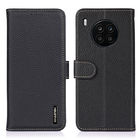 Funda de Cuero Cartera con Soporte Carcasa B01H para Huawei Nova 8i Negro